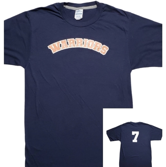 Warriors Logo Graphic T-Shirt Size Small - Picture 1 of 6